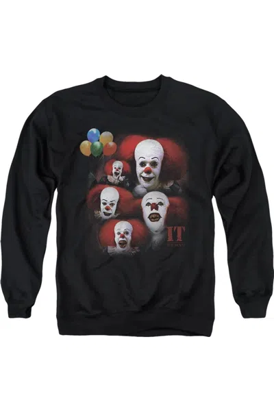 Gildan It Many Faces Of Pennywise Adult Crewneck Sweatshirt In Black
