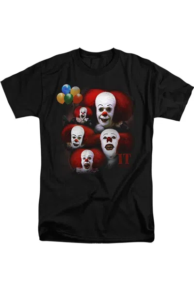 Gildan It Many Faces Of Pennywise Short Sleeve Adult Tall T-shirt In Black
