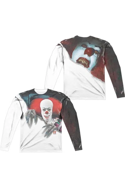 Gildan It Pennywise It Long Sleeve Adult Poly Crew T-shirt In White