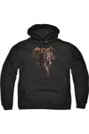 Gildan Justice League Movie Caped Crusader Adult Pull Over Hoodie / Hooded Sweatshirt In Black