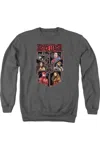 Gildan Justice League Movie League Of Six Adult Crewneck Sweatshirt In Pink