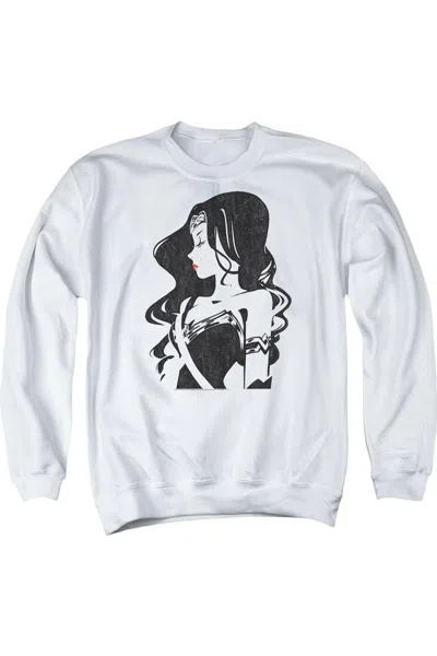 Gildan Justice League Movie Profile Adult Crewneck Sweatshirt In White