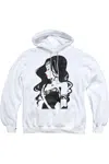 Gildan Justice League Movie Profile Adult Pull Over Hoodie / Hooded Sweatshirt In White