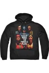 Gildan Justice League Movie Save The World Poster Adult Pull Over Hoodie / Hooded Sweatshirt In Black