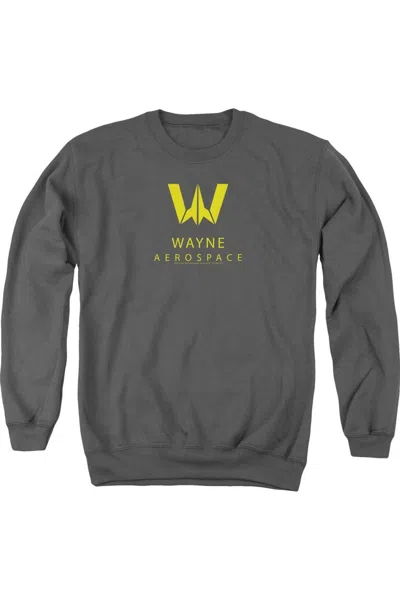 Gildan Justice League Movie Wayne Aerospace Adult Crewneck Sweatshirt In Gray