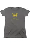 Gildan Justice League Movie Wayne Aerospace Short Sleeve Womens Tee / T-shirt In Pink