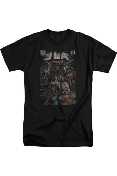 Gildan Justice League Of America #1 Cover Short Sleeve Adult Tall Tee / T-shirt In Black