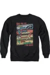 Gildan Justice League Of America A True Hero Adult Crewneck Sweatshirt In Black