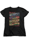 Gildan Justice League Of America A True Hero Short Sleeve Women´s Tee / T-shirt In Black