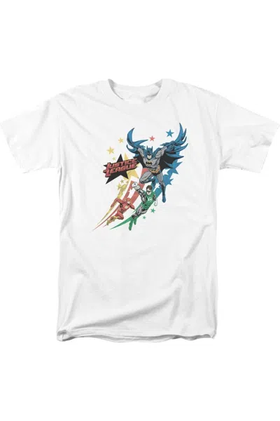 Gildan Justice League Of America Allegiance Short Sleeve Adult Tee / T-shirt In White