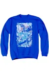Gildan Justice League Of America American Justice Adult Crewneck Sweatshirt In Blue