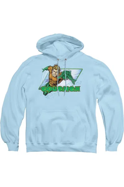 Gildan Justice League Of America Aquaman Adult Pull Over Hoodie / Hooded Sweatshirt In Blue