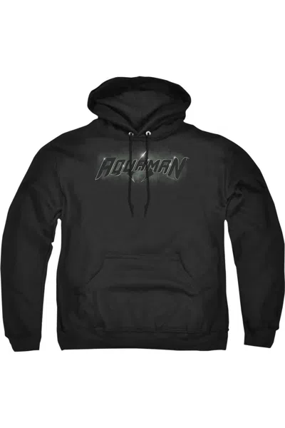 Gildan Justice League Of America Aquaman Title Adult Pull Over Hoodie / Hooded Sweatshirt In Black