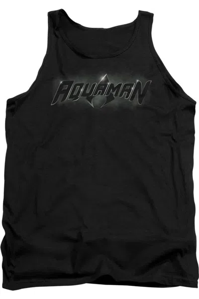 Gildan Justice League Of America Aquaman Title Adult Tank Top In Blue