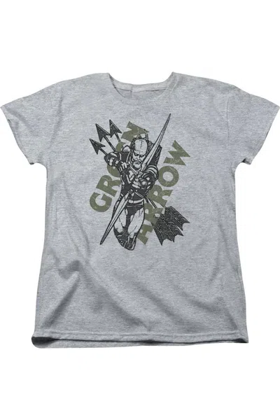 Gildan Justice League Of America Archers Arrows Short Sleeve Womens Tee / T-shirt In Multi