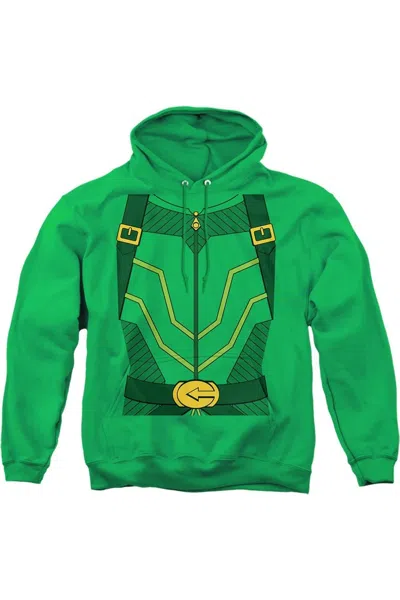 Gildan Justice League Of America Arrow Uniform Adult Pull Over Hoodie / Hooded Sweatshirt In Green