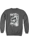 Gildan Justice League Of America Atmospheric Adult Crewneck Sweatshirt In Pink