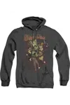 Gildan Justice League Of America Bad Girls Adult Heather Hoodie / Hooded Sweatshirt In Black