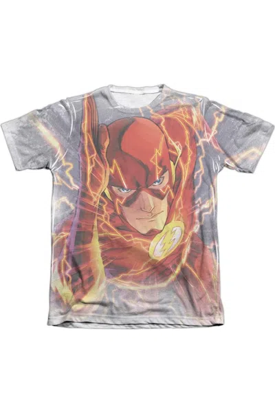 Gildan Justice League Of America Barrys Back Adult Poly/cotton Short Sleeve Tee / T-shirt In White