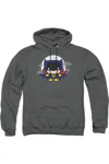 Gildan Justice League Of America Batgirl Chibi Adult Pull Over Hoodie / Hooded Sweatshirt In Pink