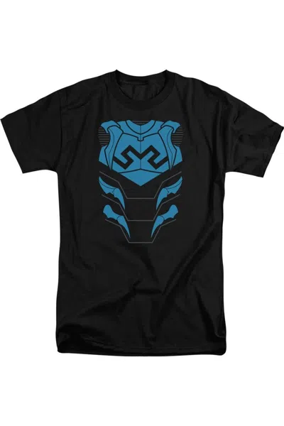 Gildan Justice League Of America Blue Beetle Short Sleeve Adult Tall Tee / T-shirt In Black