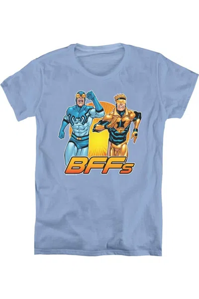 Gildan Justice League Of America Booster Beetle Bff Short Sleeve Womens Tee / T-shirt In Multi