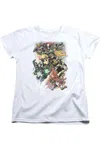 Gildan Justice League Of America Brightest Day #0 Short Sleeve Womens Tee / T-shirt In White