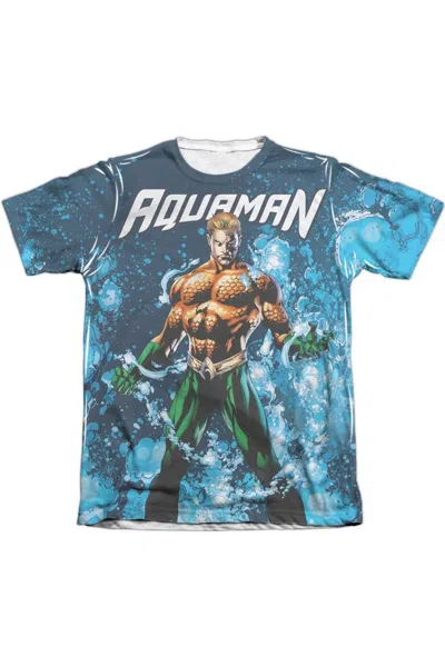 Gildan Justice League Of America Bubbles Everywhere Adult Poly/cotton Short Sleeve Tee / T-shirt In White