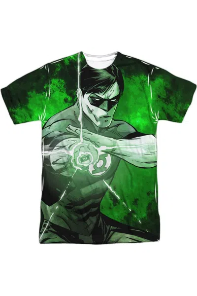 Gildan Justice League Of America Charging Short Sleeve Adult Poly Crew Tee / T-shirt In White