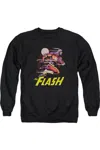 Gildan Justice League Of America City Run Adult Crewneck Sweatshirt In Black