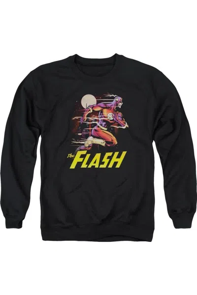 Gildan Justice League Of America City Run Adult Crewneck Sweatshirt In Black