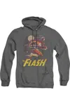 Gildan Justice League Of America City Run Adult Heather Hoodie / Hooded Sweatshirt In Black