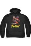 Gildan Justice League Of America City Run Adult Pull Over Hoodie / Hooded Sweatshirt In Black