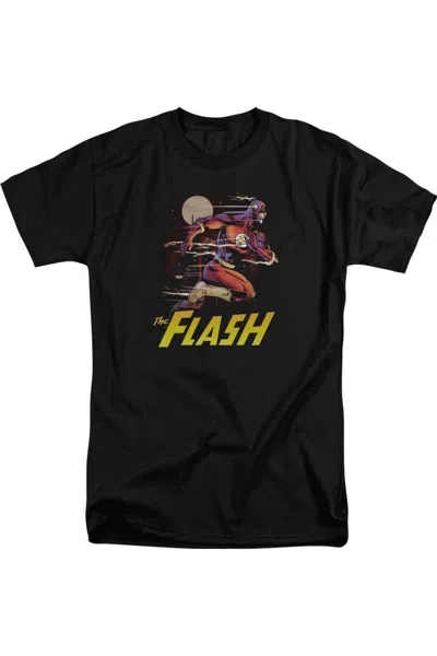Gildan Justice League Of America City Run Short Sleeve Adult Tall Tee / T-shirt In Black