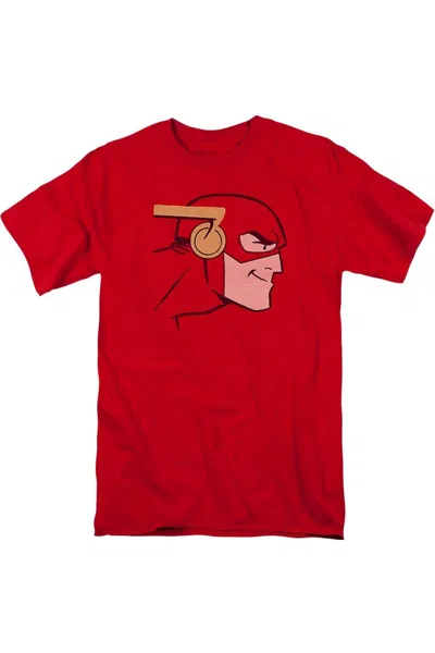 Gildan Justice League Of America Cooke Head Short Sleeve Adult Tee / T-shirt In Red