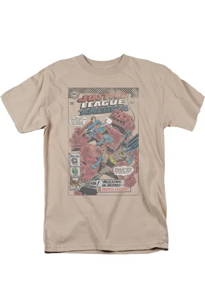 Gildan Justice League Of America Cube Creature Short Sleeve Adult Tee / T-shirt In Beige