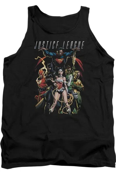 Gildan Justice League Of America Dark Days Adult Tank Top In Black