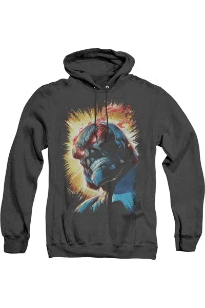 Gildan Justice League Of America Darkseid Is Adult Heather Hoodie / Hooded Sweatshirt In Black
