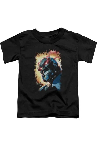 Gildan Kids' Justice League Of America Darkseid Is Short Sleeve Youth Tee / T-shirt In Black