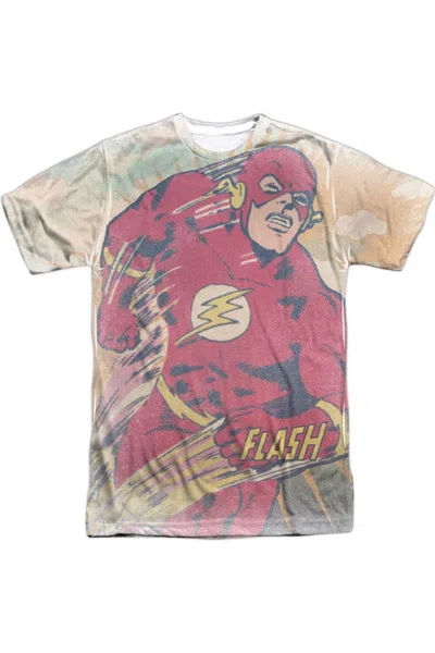 Gildan Justice League Of America Daytime Run Short Sleeve Adult Poly Crew Tee / T-shirt In White