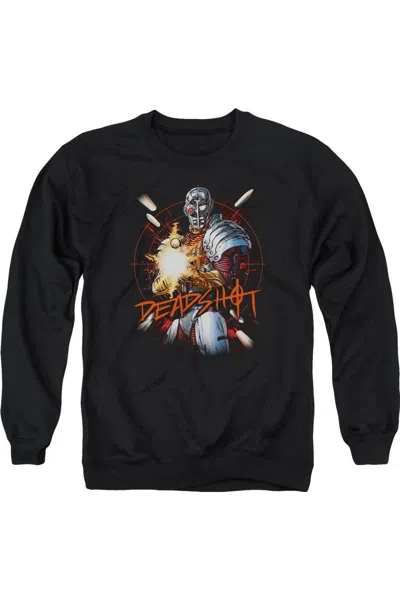 Gildan Justice League Of America Deadshot Adult Crewneck Sweatshirt In Black