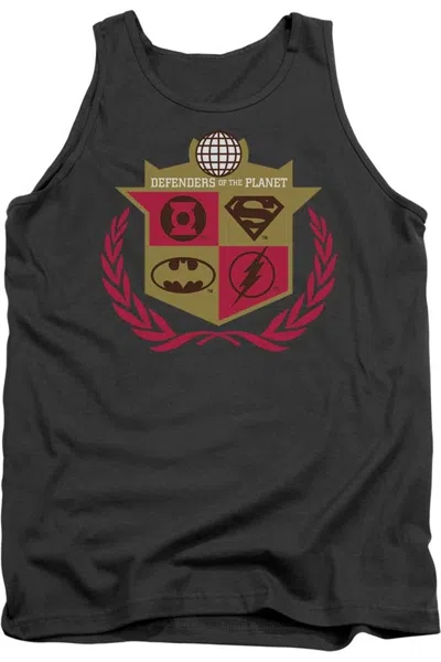 Gildan Justice League Of America Defenders Adult Tank Top In Pink