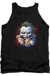Gildan Justice League Of America Doll Heads Adult Tank Top In Black