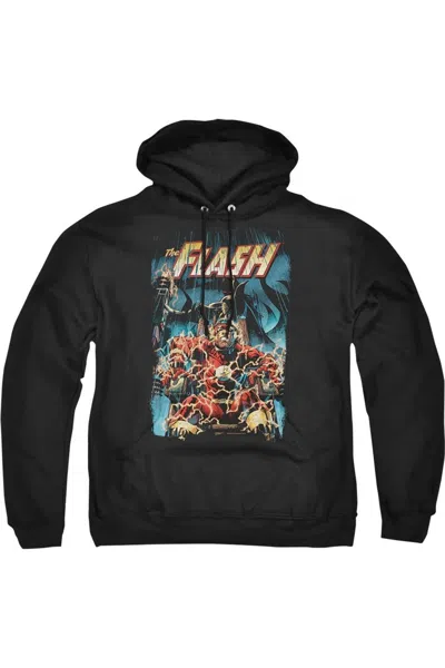 Gildan Justice League Of America Electric Chair Adult Pull Over Hoodie / Hooded Sweatshirt In Black