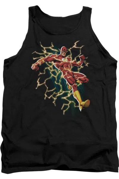 Gildan Justice League Of America Electric Death Adult Tank Top In Black
