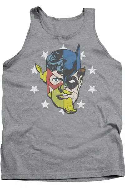 Gildan Justice League Of America Face Off Adult Tank Top In Multi