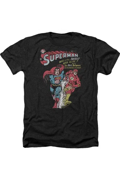 Gildan Justice League Of America Fastest Adult Heather Tee / T-shirt In Black
