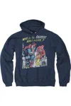 Gildan Justice League Of America Fastest Man Adult Pull Over Hoodie / Hooded Sweatshirt In Blue