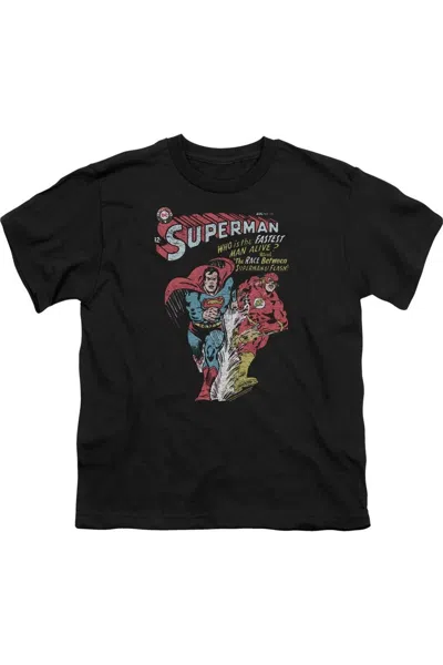 Gildan Kids' Justice League Of America Fastest Short Sleeve Toddler Tee / T-shirt In Black