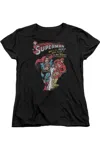 Gildan Justice League Of America Fastest Short Sleeve Women´s Tee / T-shirt In Black